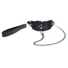 Collier-Laisse VENISE Noir Irisé