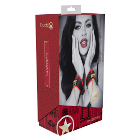 Menottes de Poignets MILAN Noir et Rouge 2