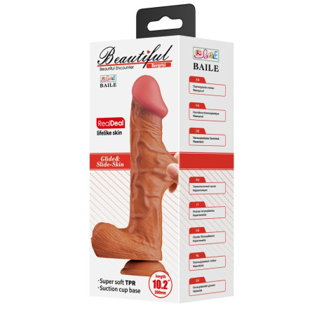 Gode Réaliste BERGRISI 19 x 5.2 cm Marron