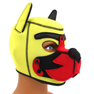 Cagoule PUPPY FOX Néoprène Jaune-Rouge
