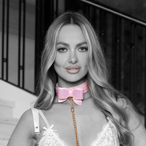 Collier-Laisse PARIS Rose