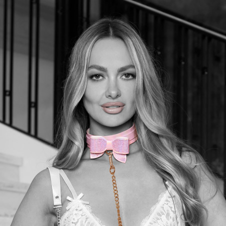 Collier-Laisse PARIS Rose