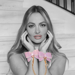 Menottes de Poignets PARIS rose irisé