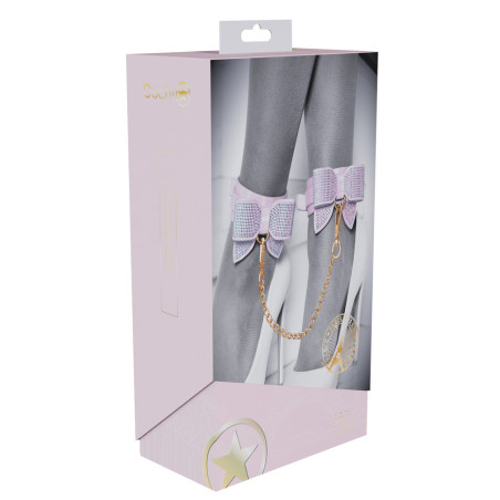 Menottes de Chevilles PARIS rose irisé