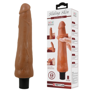Gode Vibrant ALFREDO 21 x 5.5cm Marron