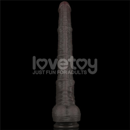Gode marron IKSEL COCK de LoveToy 34 x 6 cm