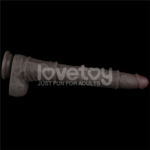 Gode marron IKSEL COCK de LoveToy 34 x 6 cm