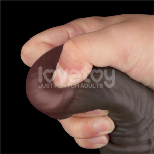 Gode marron IKSEL COCK de LoveToy 34 x 6 cm
