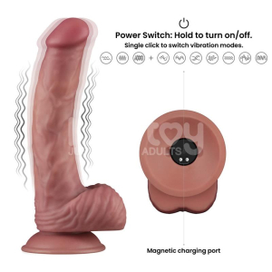 Gode vibrant POWER COCKS de 17 x 4 cm par LoveToy