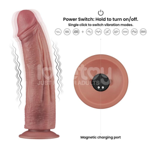 Gode Réaliste Vibrant POWER COCK 25 x 6cm