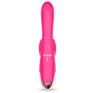 Vibro Rabbit ANTONY 13 x  3.5cm Rose