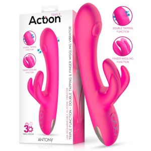 Vibro Rabbit ANTONY 13 x  3.5cm Rose