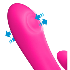 Vibro Rabbit ANTONY 13 x  3.5cm Rose