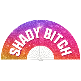 Éventail Géant SHADY BITCH 64cm 2