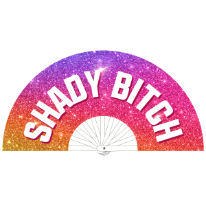 Éventail Géant SHADY BITCH 64cm