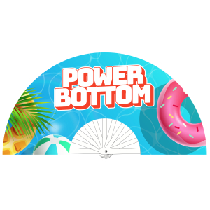 Éventail Géant POWER BOTTOM 64cm Bleu