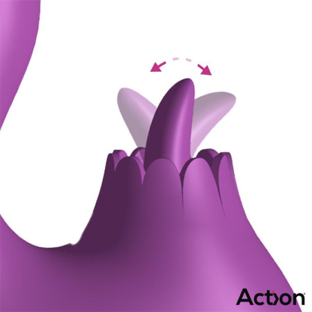 Vibro Rabbit TOKA 15 x 3.6cm Violet