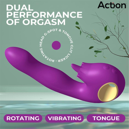 Vibro Rabbit TOKA 15 x 3.6cm Violet