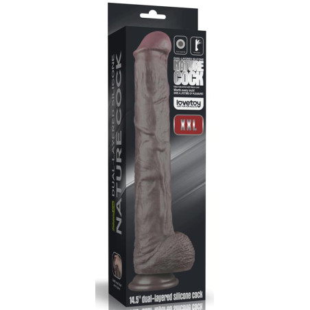 Gode en silicone IKSES COCK 31 x 5.5cm Marron