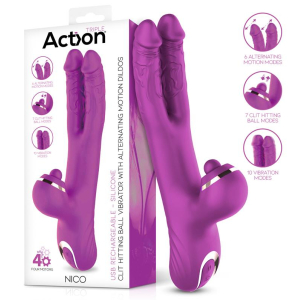 Vibro Rabbit NICO 12 x 3.7cm Violet