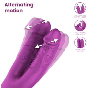 Vibro Rabbit NICO 12 x 3.7cm Violet