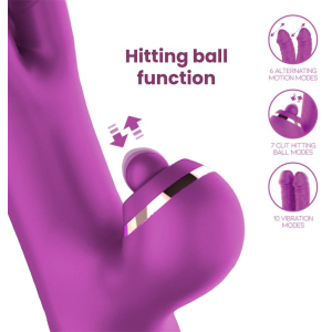 Vibro Rabbit NICO 12 x 3.7cm Violet