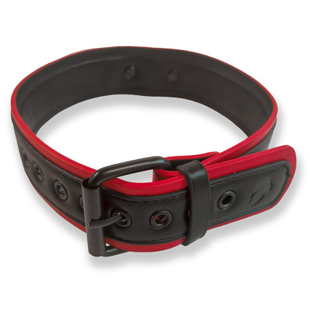 Collier PUPPY COLLAR Noir-Rouge