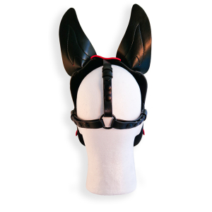 Cagoule PUPPY HOOD Noire et Rouge de Brutus