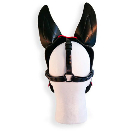 Cagoule PUPPY HOOD Noire et Rouge de Brutus