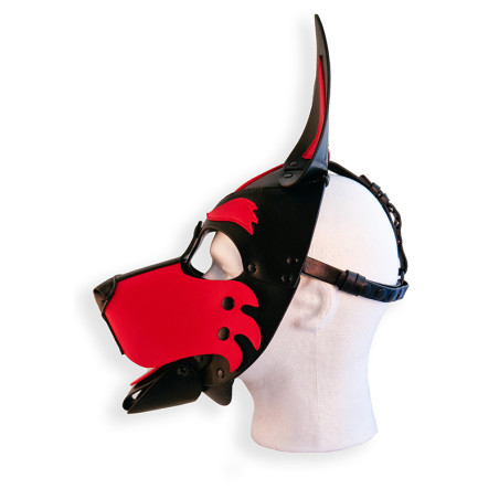 Cagoule PUPPY HOOD Noire et Rouge de Brutus