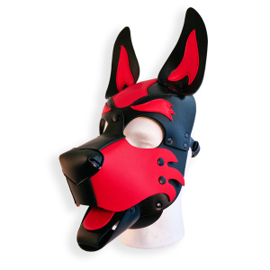 Cagoule PUPPY HOOD Noire et Rouge de Brutus
