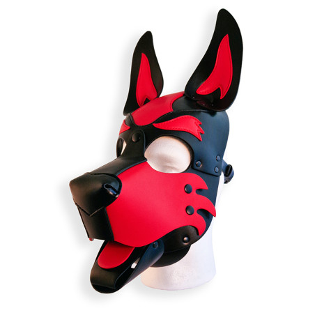 Cagoule PUPPY HOOD Noire et Rouge de Brutus