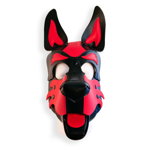 Cagoule PUPPY HOOD Noire et Rouge de Brutus