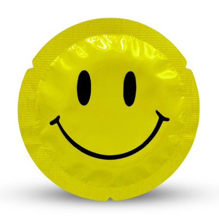 Préservatifs SMILEY FACE 54mm de EXS | Boîte de 12