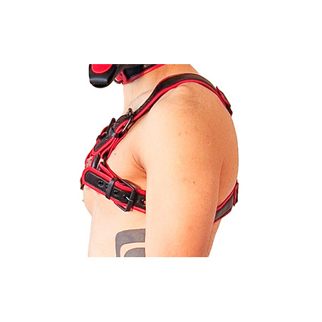Harnais PUPPY HARNESS Noir-Rouge