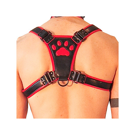 Harnais PUPPY HARNESS Noir-Rouge