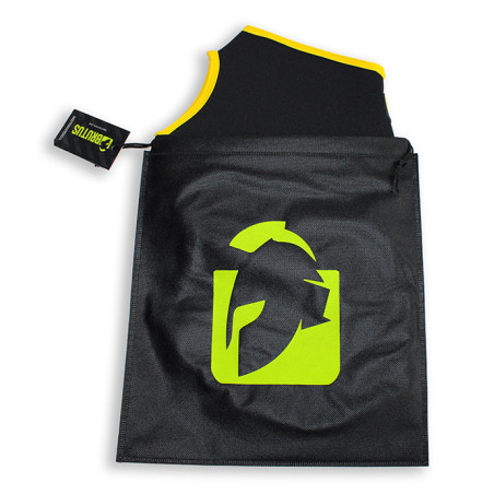 Cagoule en néoprène FACE FUCKER de Brutus - Noire et jaune