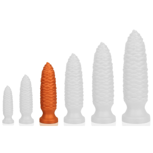 Plug anal LONG PINE M 18 x 5 cm Orange