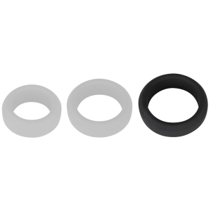 Cockring Silicone VELVET RING L Noir 38mm