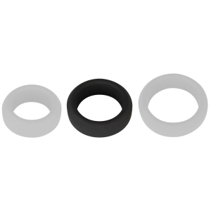 Cockring Silicone VELVET RING M Noir 32mm