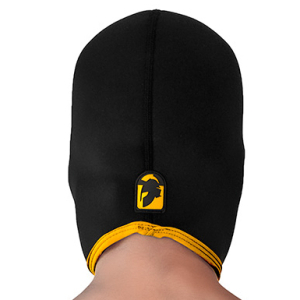 Cagoule en néoprène EYES FACE Noire et Jaune par Brutus