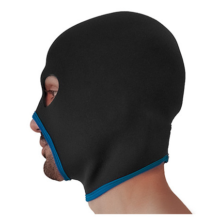Cagoule en néoprène EYES FACE de Brutus - Noire-Bleue
