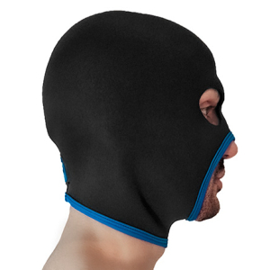 Cagoule en néoprène EYES FACE de Brutus - Noire-Bleue