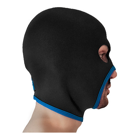 Cagoule en néoprène EYES FACE de Brutus - Noire-Bleue