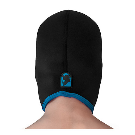 Cagoule en néoprène FACE FUCKER Noire-bleue de Brutus