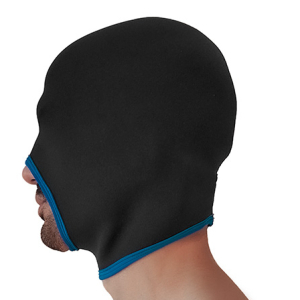 Cagoule en néoprène FACE FUCKER Noire-bleue de Brutus