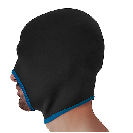 Cagoule en néoprène FACE FUCKER Noire-bleue de Brutus