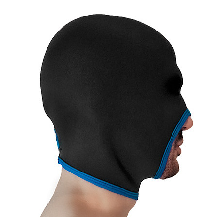 Cagoule en néoprène FACE FUCKER Noire-bleue de Brutus