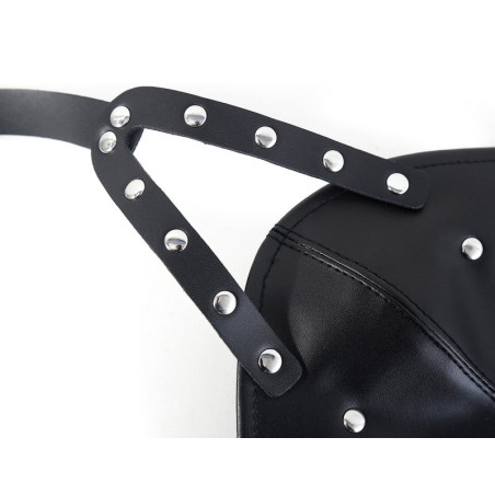 Masque avec Bâillon-boule GAGOWN Simili noir