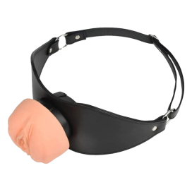 Bâillon avec Masturbateur entrée pussy PUSHITY 30mm